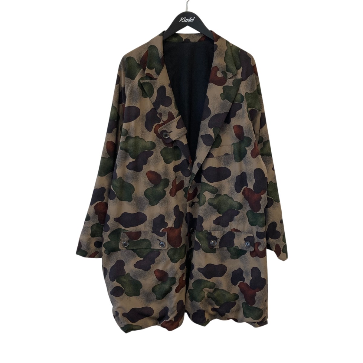 ヨウジヤマモト コート Y's for men yohji yamamoto 黒 ウールギャバジン デザイン