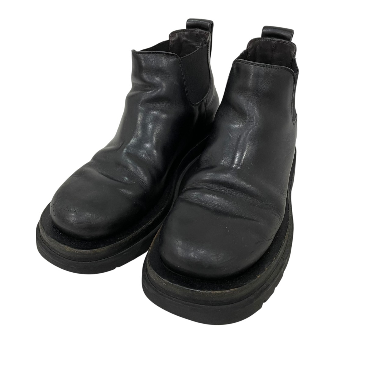 【中古】\u003cBR\u003eBOTTEGA VENETA\u003cBR\u003eなめし革シューズ 黒いこと 大きさ：35 1/2\u003cBR\u003e【必要経費思いかえす】