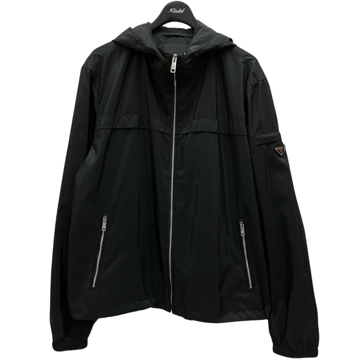 プラダ　ナイロンブルゾン　48ネイビー 楽天市場】【PRADA】プラダ フーデッドブルゾン ナイロンジャケット 48