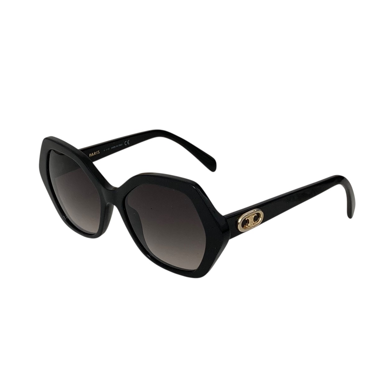 【中古】 CELINE Triomphe Hexagonal Sunglasses サングラス cl401661 ブラック サイズ：56□18 145 【価格見直し】 18,148円