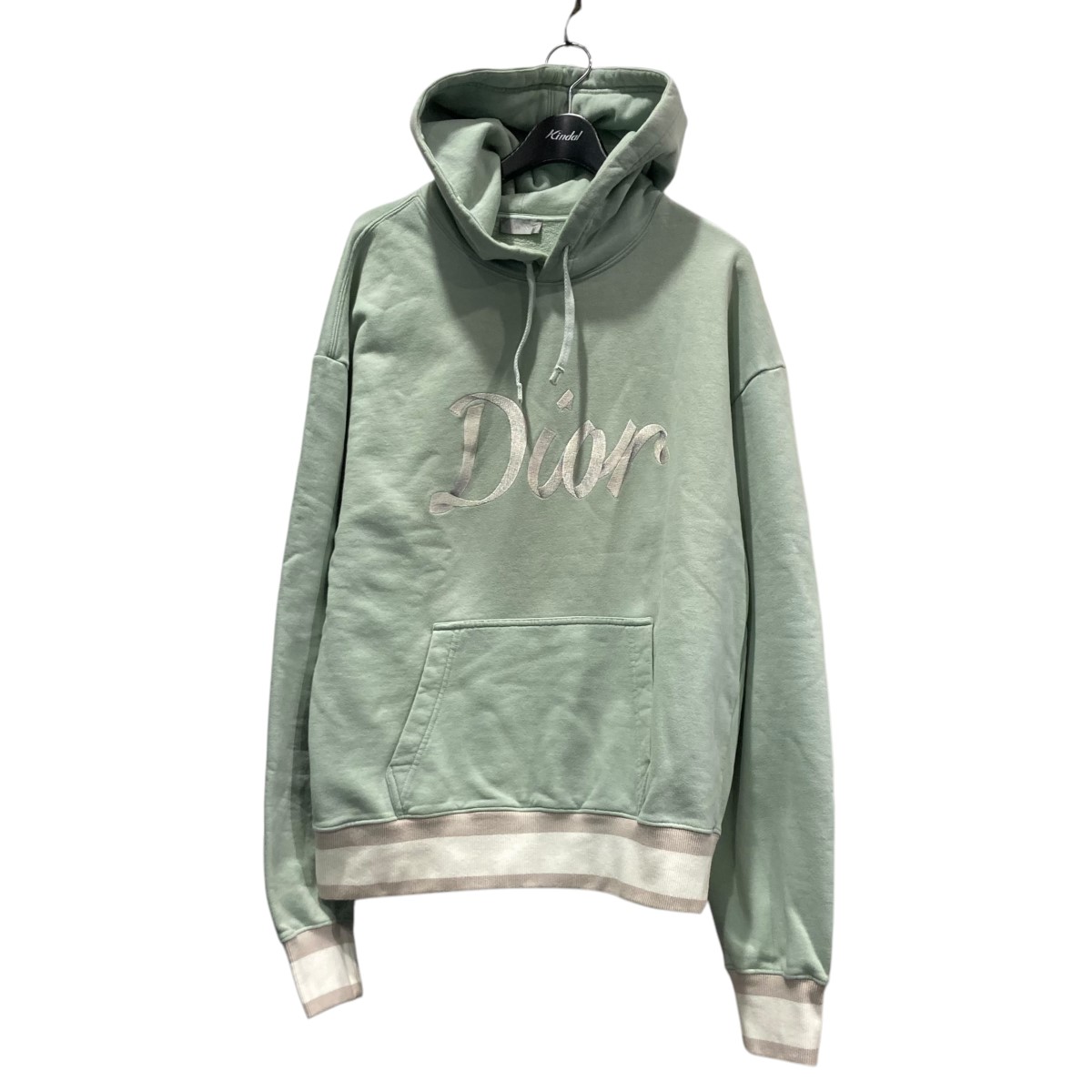 【希少モデル】クリスチャンディオール☆センターロゴ パーカー カーキ 緑. 希少モデル】クリスチャンディオール☆センターロゴ パーカー カーキ