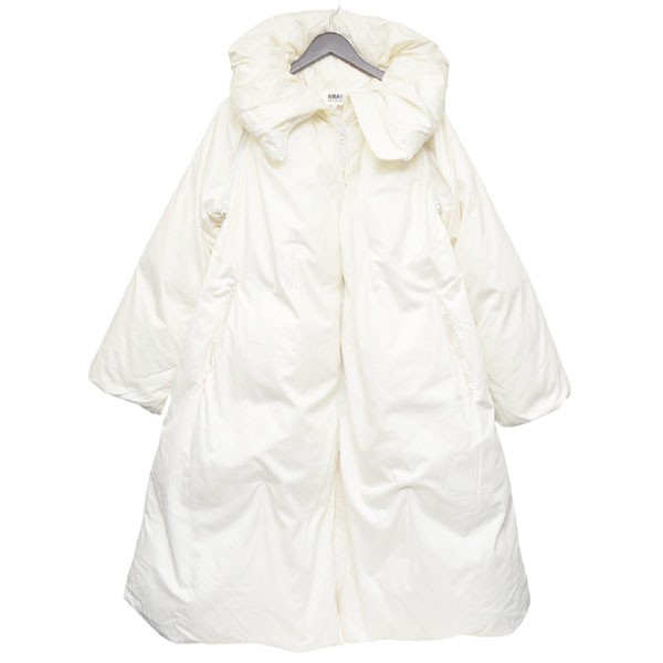 【中古】\u003cBR\u003eMM6 Maison Margiela\u003cBR\u003e2017AW 2way落ち込む厚地の外套 ノースリーブダウンジャケット S32AA0130 象牙色 大きさ：M\u003cBR\u003e【必要経費思いかえす】