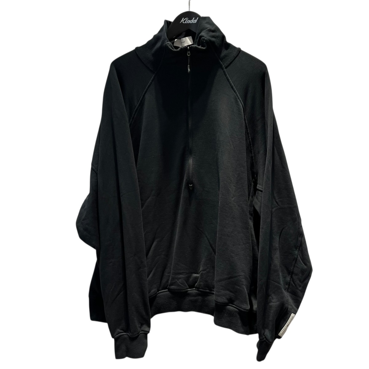 【中古】NORMAL EXPERTハーフジップスウェット NEX24-S01 1／2 COTTON JERSEY ブラック サイズ：XXL【価格見直し】｜ブランド古着のカインドオル