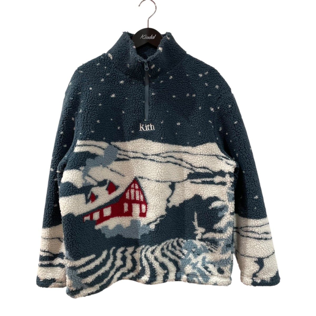 【中古】 KITH ボアジャケット KHM030291 ブルー サイズ：S 【価格見直し】