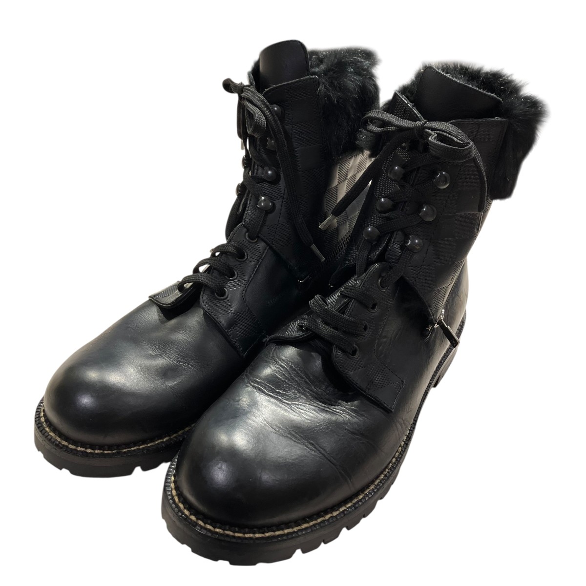 楽天市場】ルイ ヴィトン × NIGO ダミエ LV モッズライン ブーツ