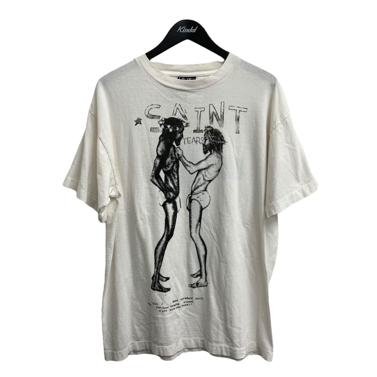 【中古】SAINT MICHAEL×Denim Tears プルオーバー 白いこと 大きさ：M 【150426】（仙マイケル×デニムティアーズ）