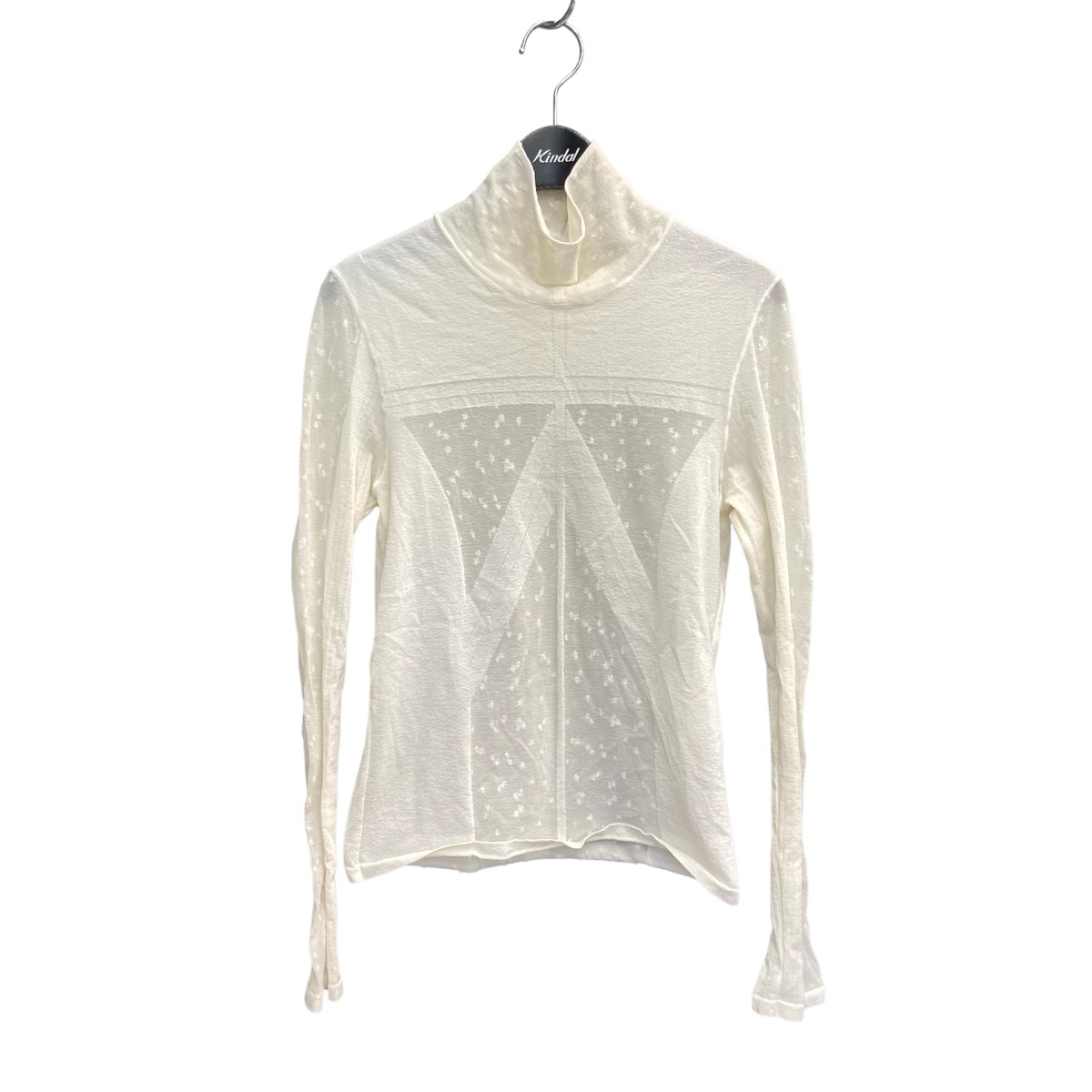 【中古】 mame kurogouchi 21AW osmanthus motif jacquard dress シアーカットソー MM21FW-KN042 アイボリー サイズ：2 【価格見直し】