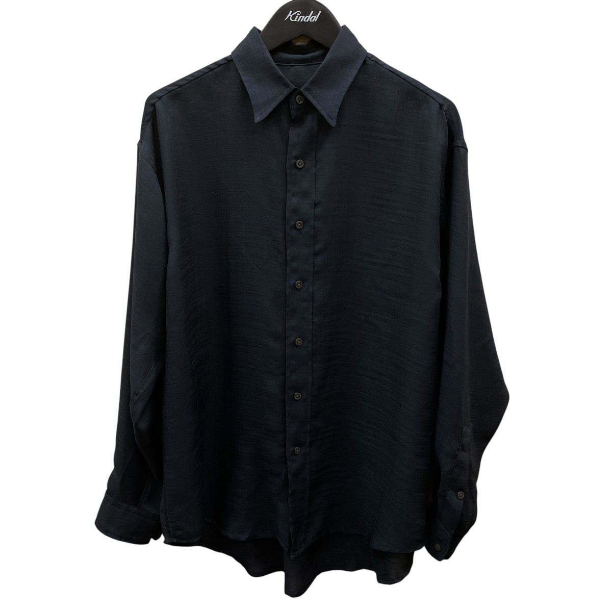 【中古】 juha SHEER SHARKSKIN LS SHIRT 長袖シャツ 10210702-3 ネイビー サイズ：3 【価格見直し】