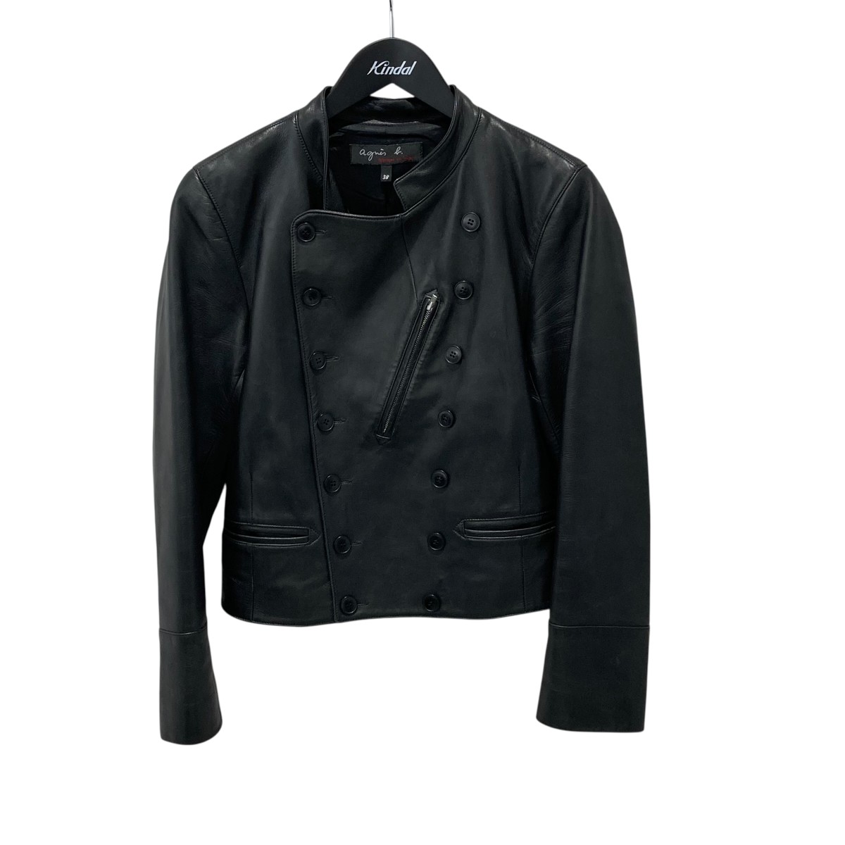 新品未使用✨アニエスベー　レザージャケット　黒　38 agnes b.のフリマアイテム一覧