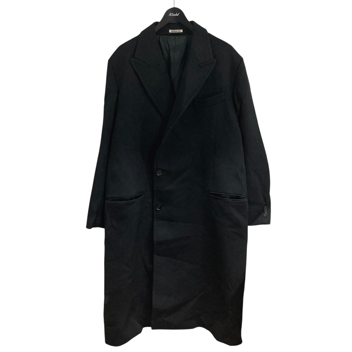 楽天市場】AURALEE ダブルフェイス チェック ダブルブレスト コート 0
