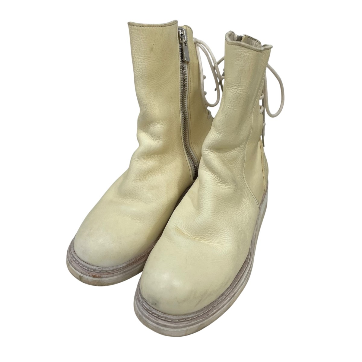 【中古】Portaille サイドジップブーツ ベージュ 大きさ：37 【241025】（ポルタユ）