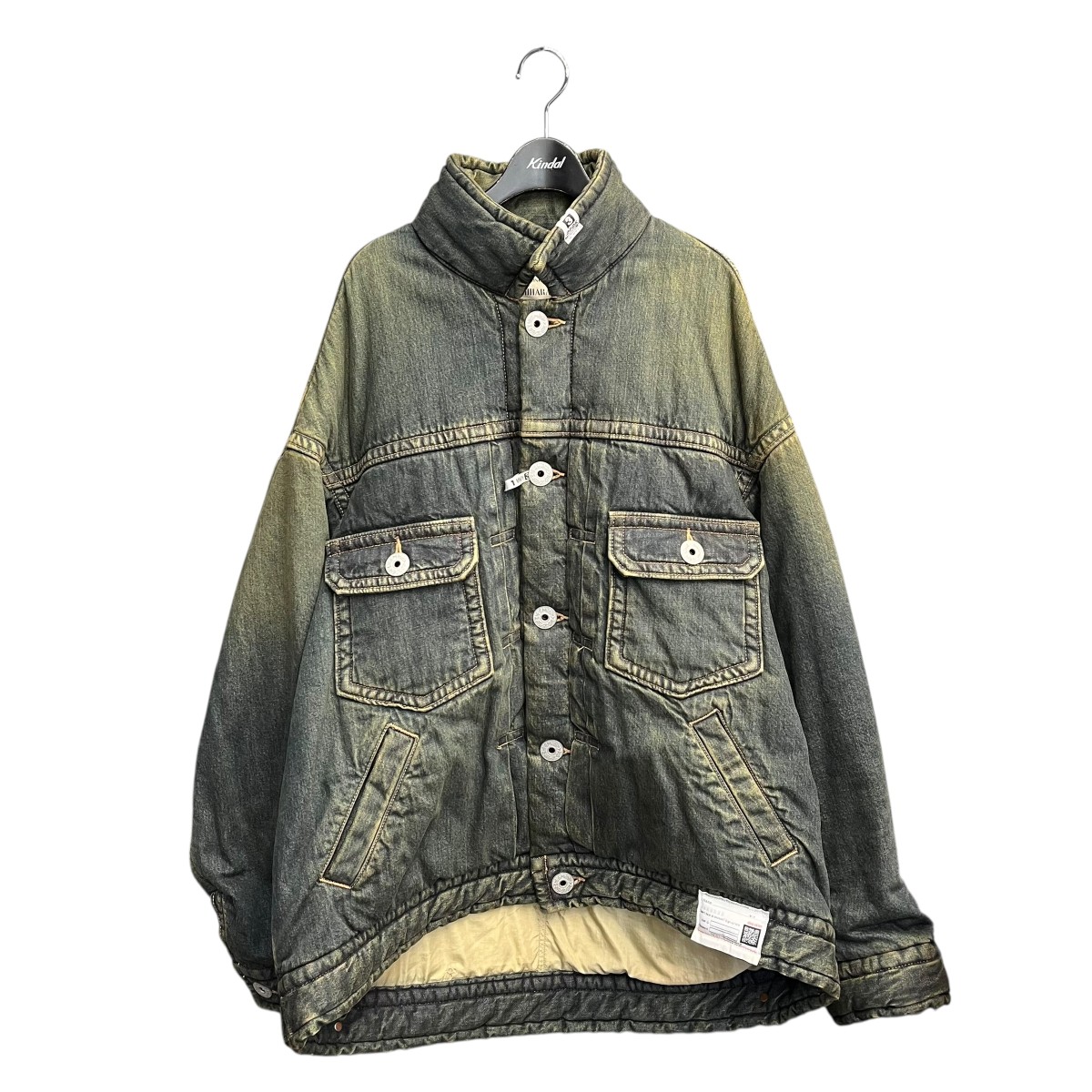 ミハラヤスヒロ デニム ドッキング ジャケット Gジャン メンズ44 ミハラヤスヒロ デニム ドッキング ジャケット Gジャン メンズ44