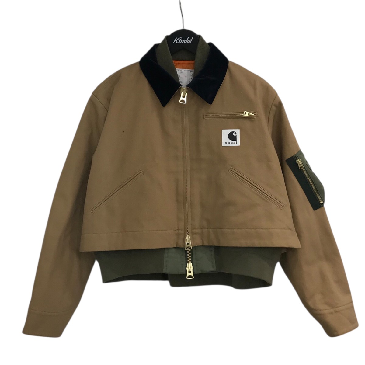 楽天市場】23FW Carhartt sacai Canvas x MA-1 Jacket Michigan