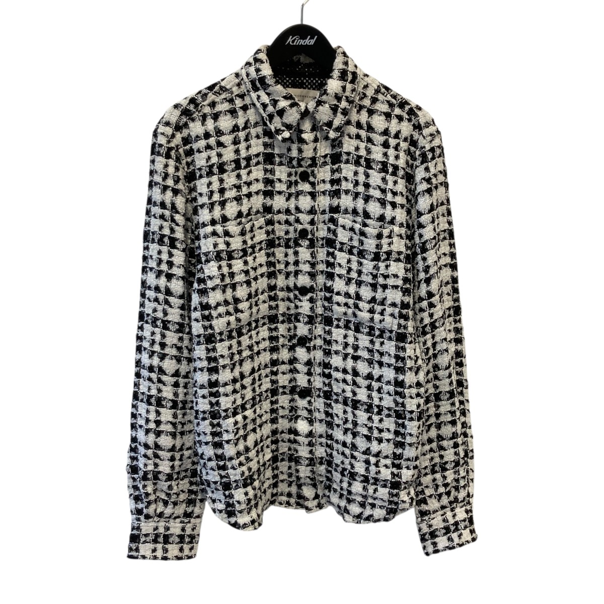 【中古】FAITH CONNEXION 20SS TWEED OVERSHIRT オーバーサイズシャツ X1820T00567 ホワイト サイズ：M 【040426】（フェイスコネクション）