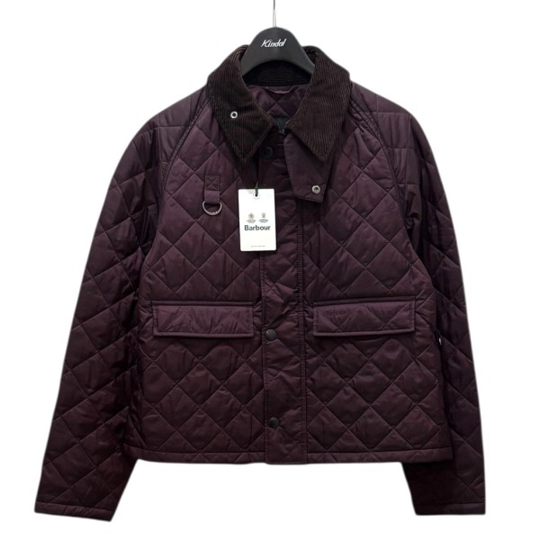 【中古】 Barbour SPEY キルティング ブルゾン 242MQU1802 ボルドー サイズ：40 【価格見直し】