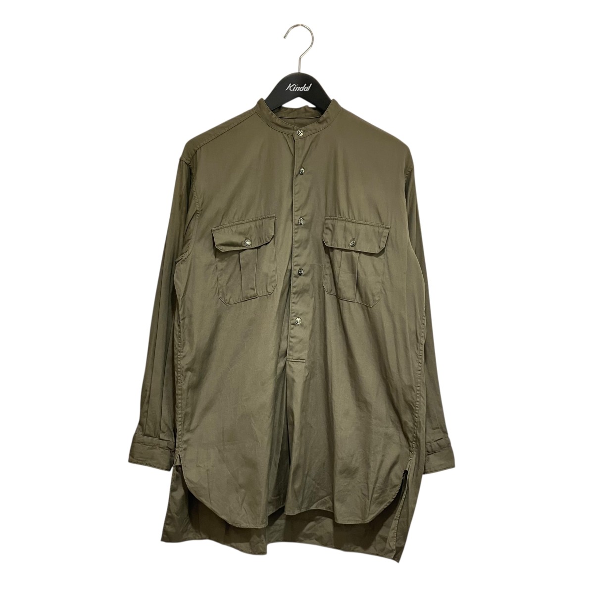 楽天市場】COMOLI 21ss BAND COLLAR SHIRT NAVY コモリ バンド カラー