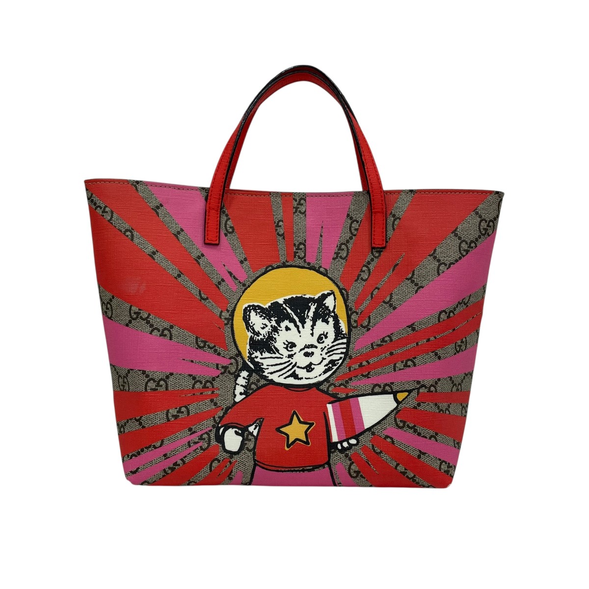 入手困難・美品】GUCCI☆トートバッグ ミスティックキャット GG