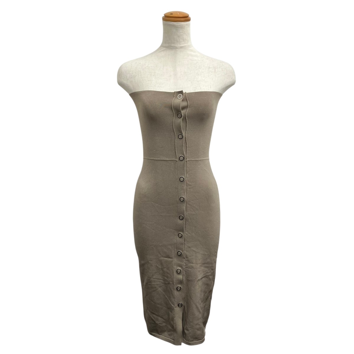 【中古】 DION LEE ニットスカート カーキ サイズ：XS 【価格見直し】