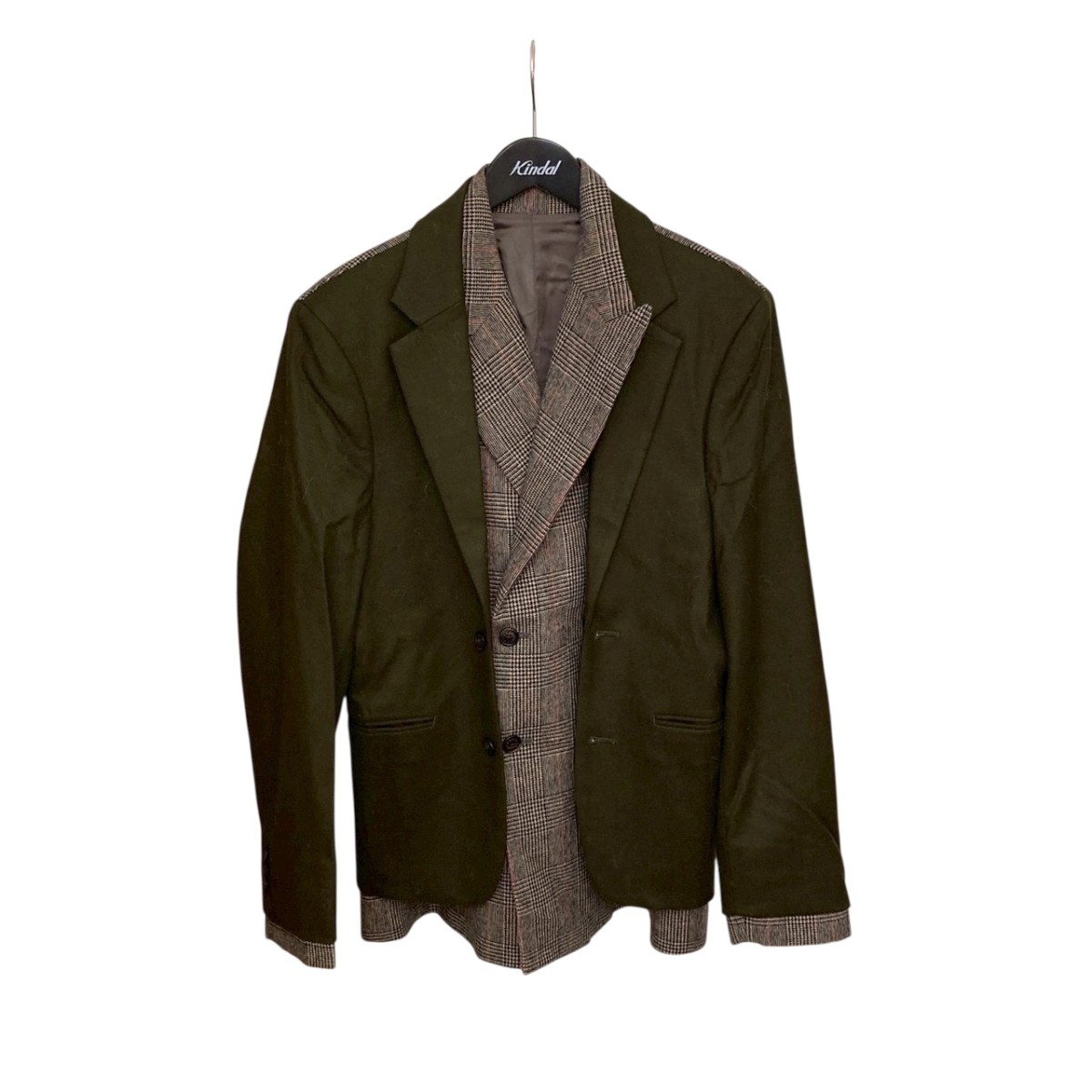 【中古】 SOFTHYPHEN DOUBLE FRONT JACKET ダブルジャケット MGMFJ221024 オリーブ サイズ：02 【価格見直し】