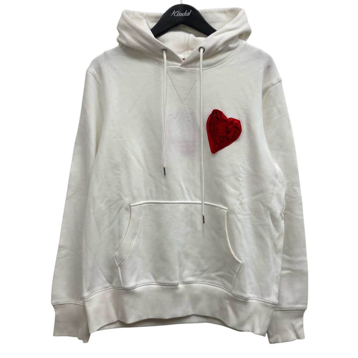 【中古】 La Mofiel With Love Hoodie プルオーバーパーカー ホワイト サイズ：M 【価格見直し】