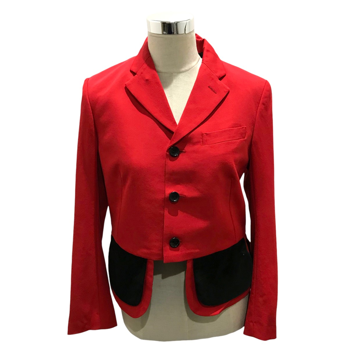 【中古】 COMME des GARCONS COMME des GARCONS 24AW ヘムデザインテーラードジャケット RN-J024 レッド サイズ：XS 【価格見直し】 32,604円