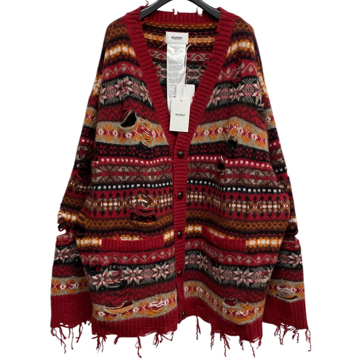 楽天市場】【値下げしました!】doublet 19AW HAND-KNITTING JACQUARD