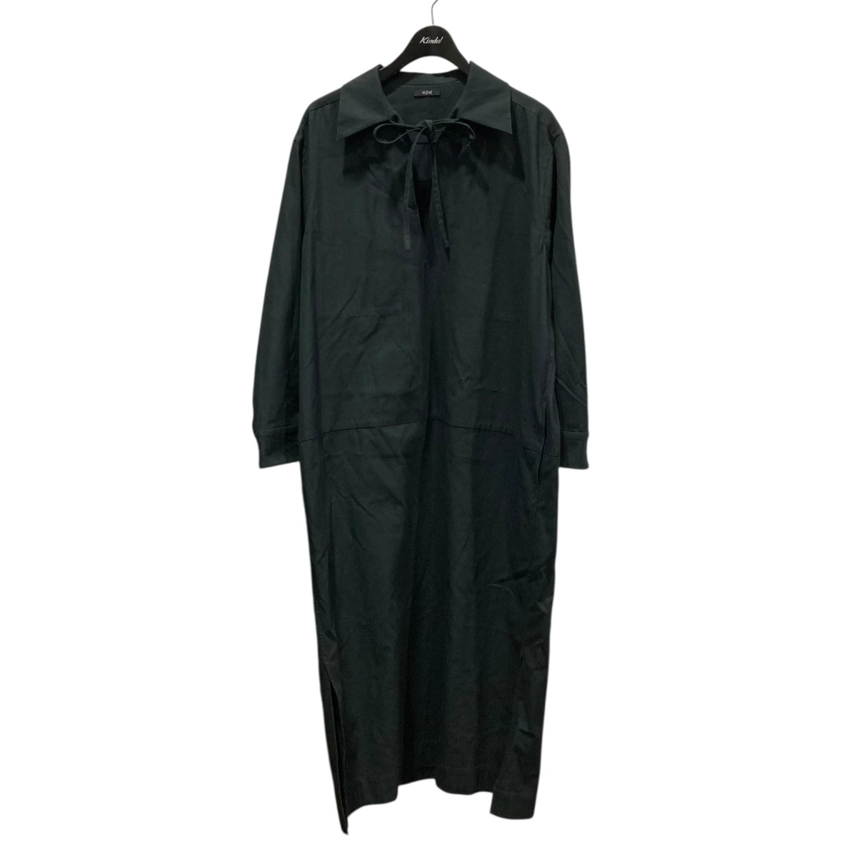 【中古】 YLEVE COTTON LINEN HIGH TWIST GABARDINE TUNIC OP ワンピース 168-3255022 ネイビー サイズ：1 【価格見直し】
