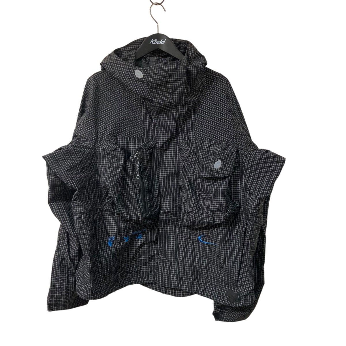 Off-White ブラック ジャンパー Off-White プリント ジップパーカー | ブラック | FARFETCH JP