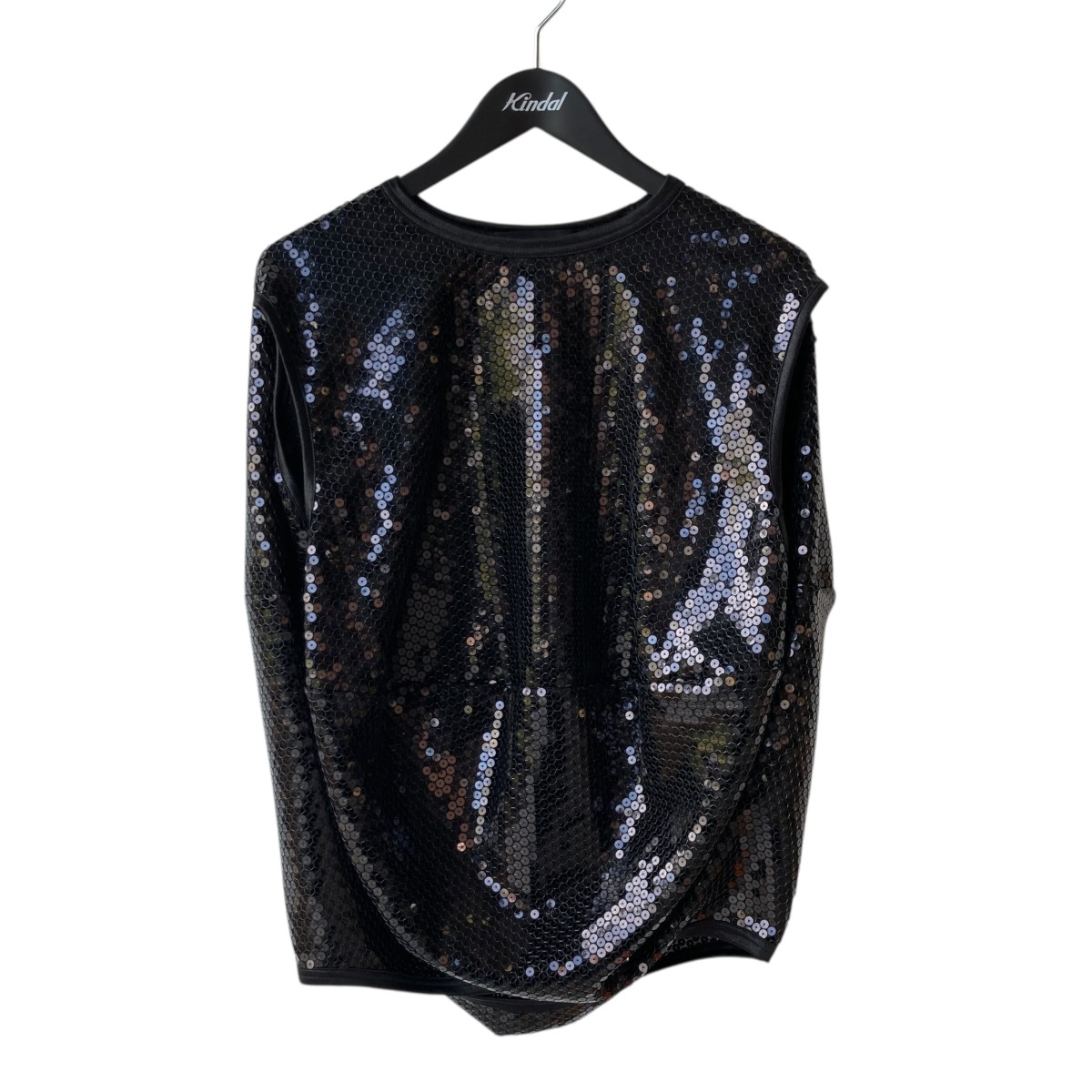 【中古】JUNYA WATANABE CDGスパンコールカットソー JO-T006 ブラック サイズ:M【価格見直し】|ブランド古着のカインドオル