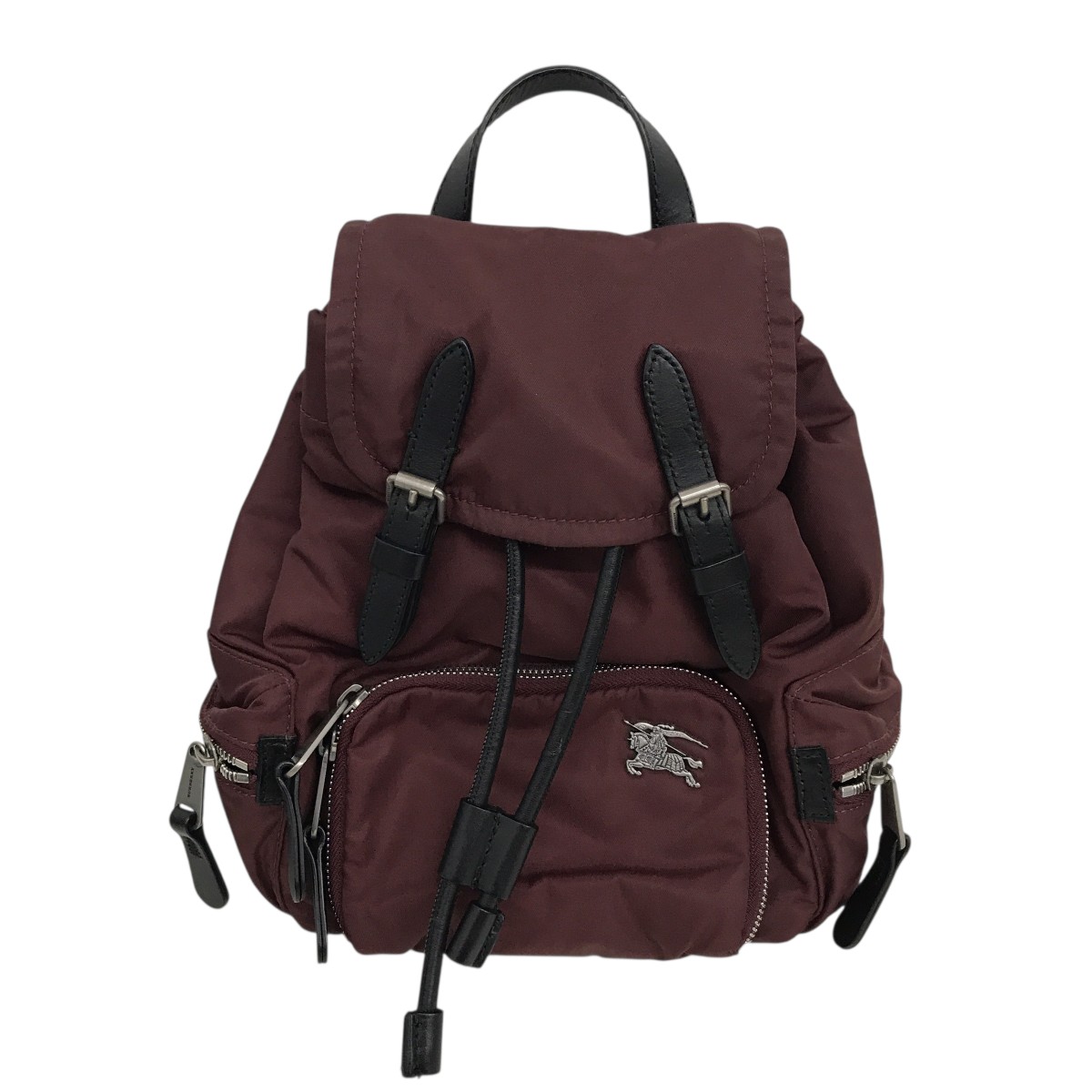 【中古】BURBERRY 背嚢 ボルドーワイン 【291025】（赤ちょうちんバリー）