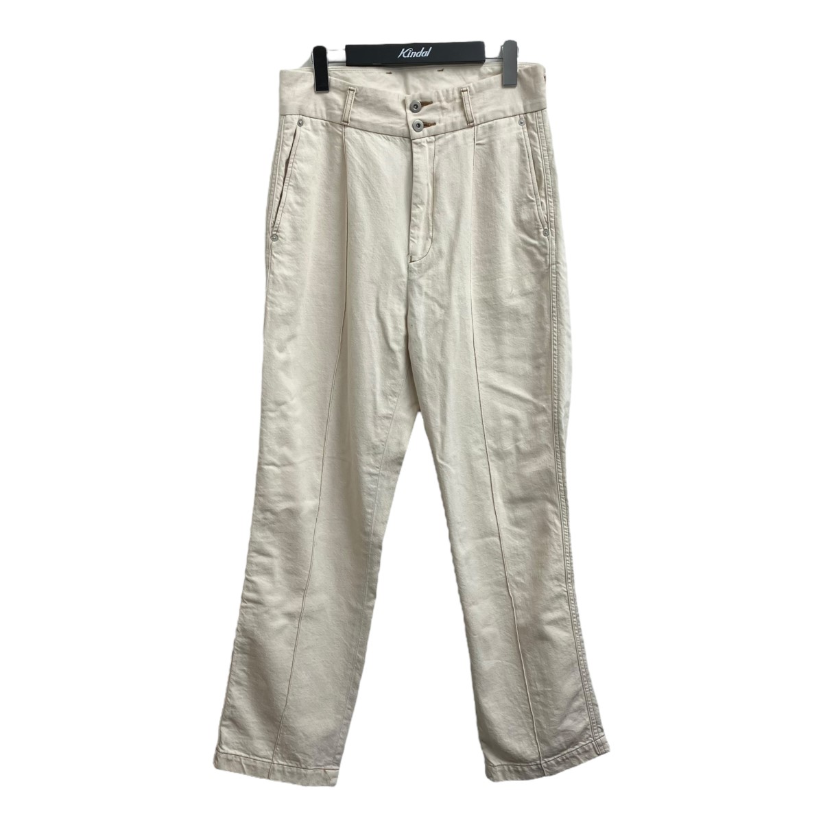 【中古】TTT MSW 23SS Organic Cotton Denim Wide Pants ズボン下 TTT-2023SS-PT11 白いこと 大いさ：M 【291025】（ティーモダンストリートウエア） メンズファッション-ズボン・パンツ