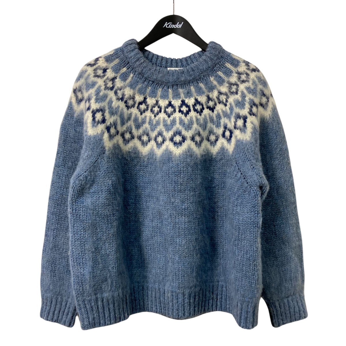 22AW Celine オーバーサイズ ノルディックボクシーニット セーター 雪 22AW Celine オーバーサイズ ノルディックボクシーニット セーター 雪