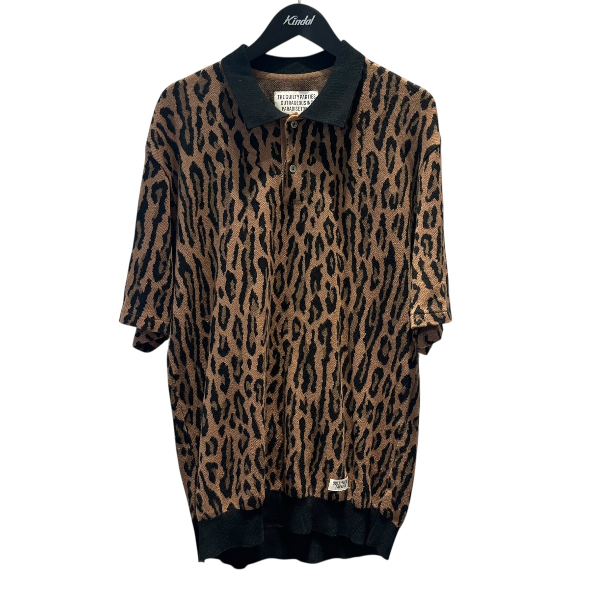 ワコマリア　23ss-wmc-ps01 半袖ポロシャツ　サイズL ワコマリア 23ss-wmc-ps01 半袖ポロシャツ サイズL