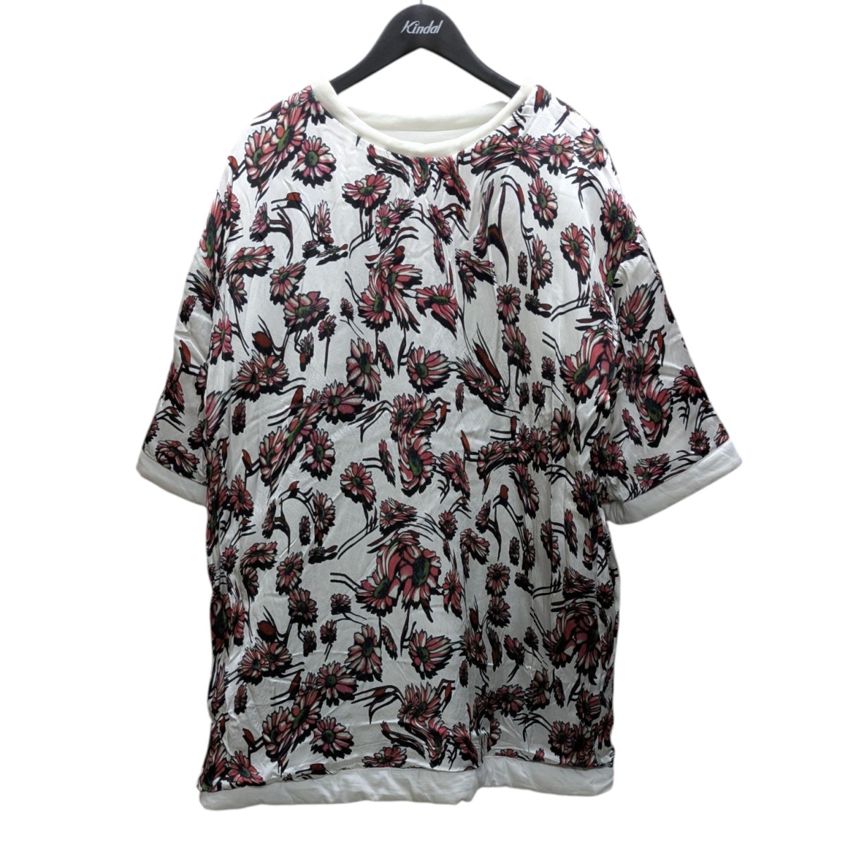 【中古】 MM6 Maison Margiela リバーシブルパファー半袖スウェット ホワイト サイズ：S 【価格見直し】