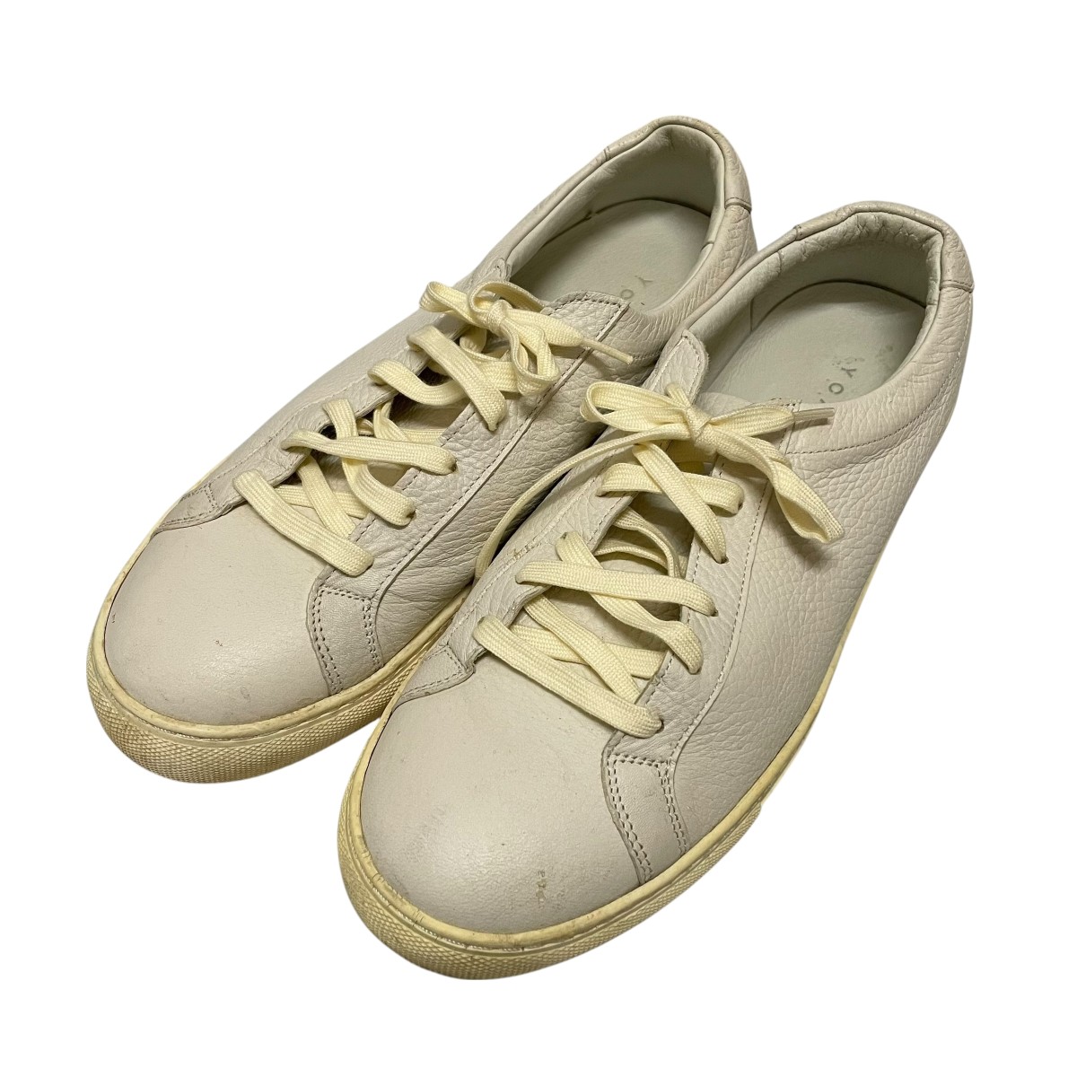 【中古】 YOAK STANLEY CA ローカットスニーカー 068-0006212 ライトグレー サイズ：41 【価格見直し】