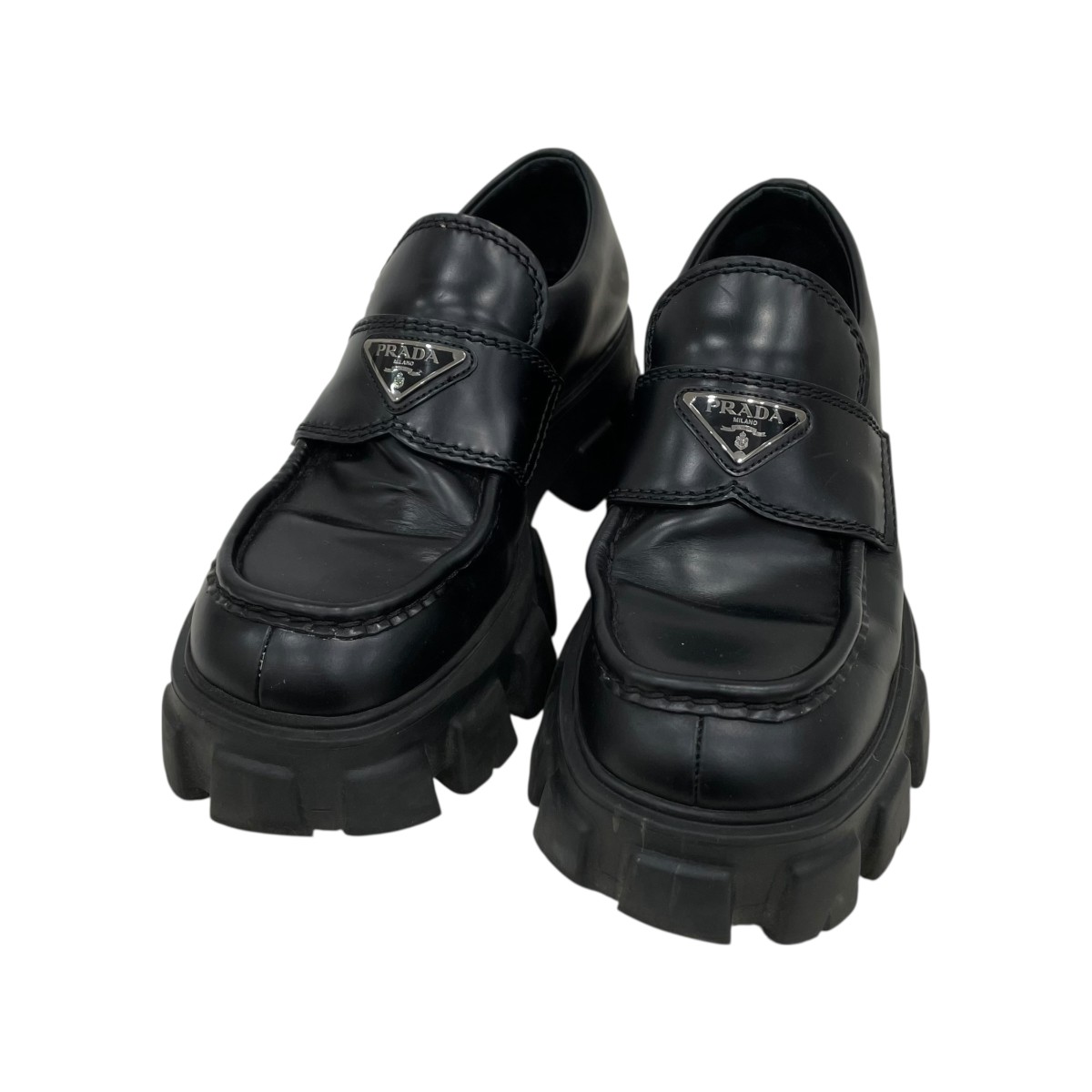 楽天市場】プラダ PRADA ローファー ブラック メンズ 大きいサイズあり