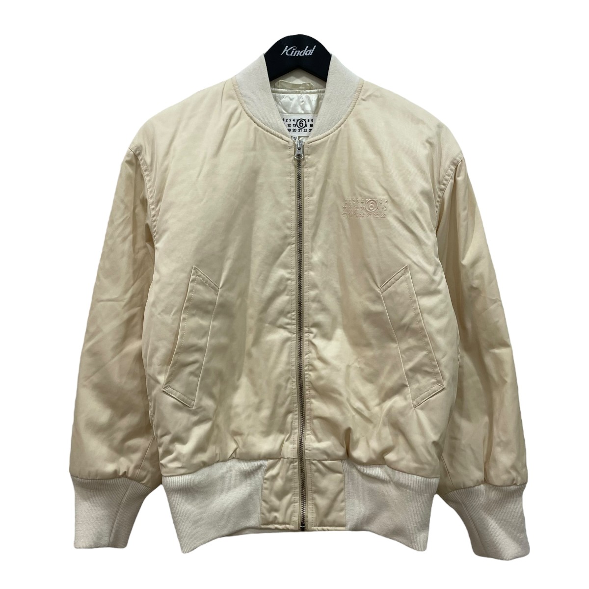 【中古】 MM6 Maison Margiela MA-1ジャケット S62AN0114 アイボリー サイズ：36 【価格見直し】