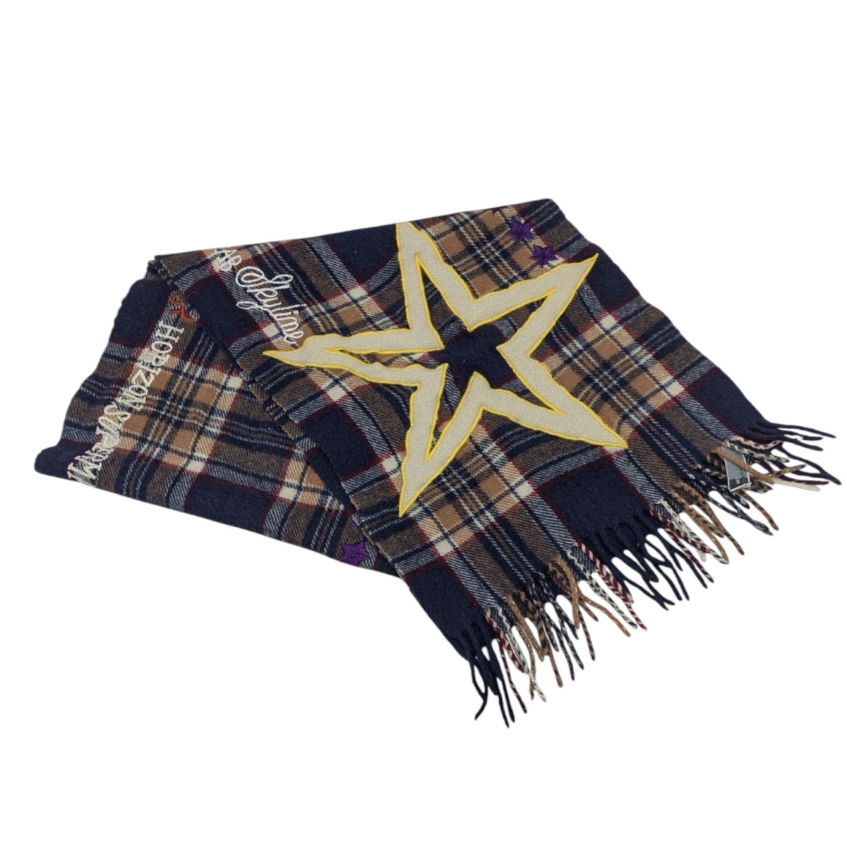 DRIES VAN NOTEN カシミア ニット マフラー L.BLUE ドリスヴァンノッテン CASHMERE ストール ブルー 青 DRIES VAN NOTEN ドリスヴァンノッテン マフラー 021324