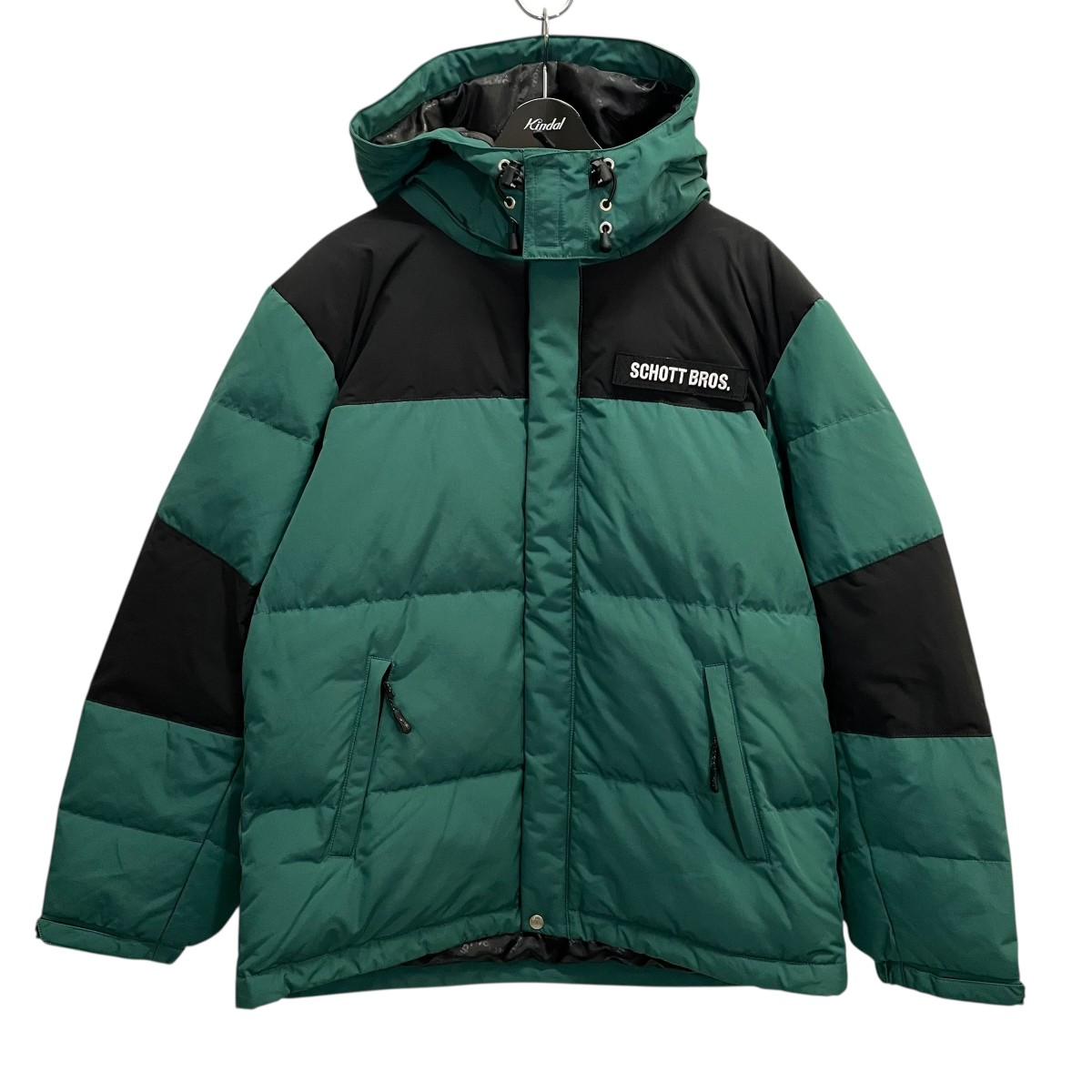 【中古】 Schott ダウンジャケット 3122069 グリーン サイズ：L 【価格見直し】