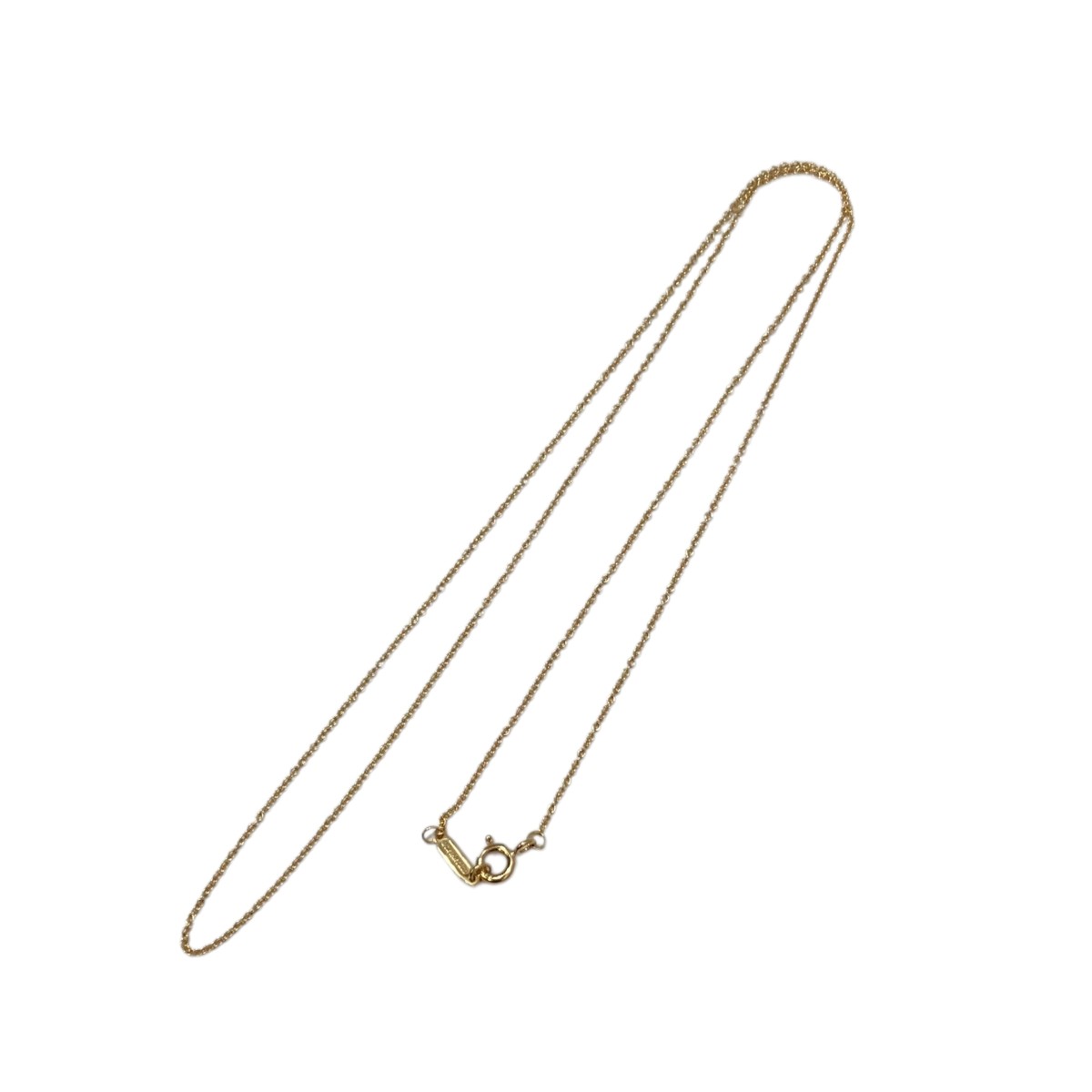 【中古】 Tiffany ＆ Co．　 チェーンネックレス ゴールド 【021125】（ティファニー）