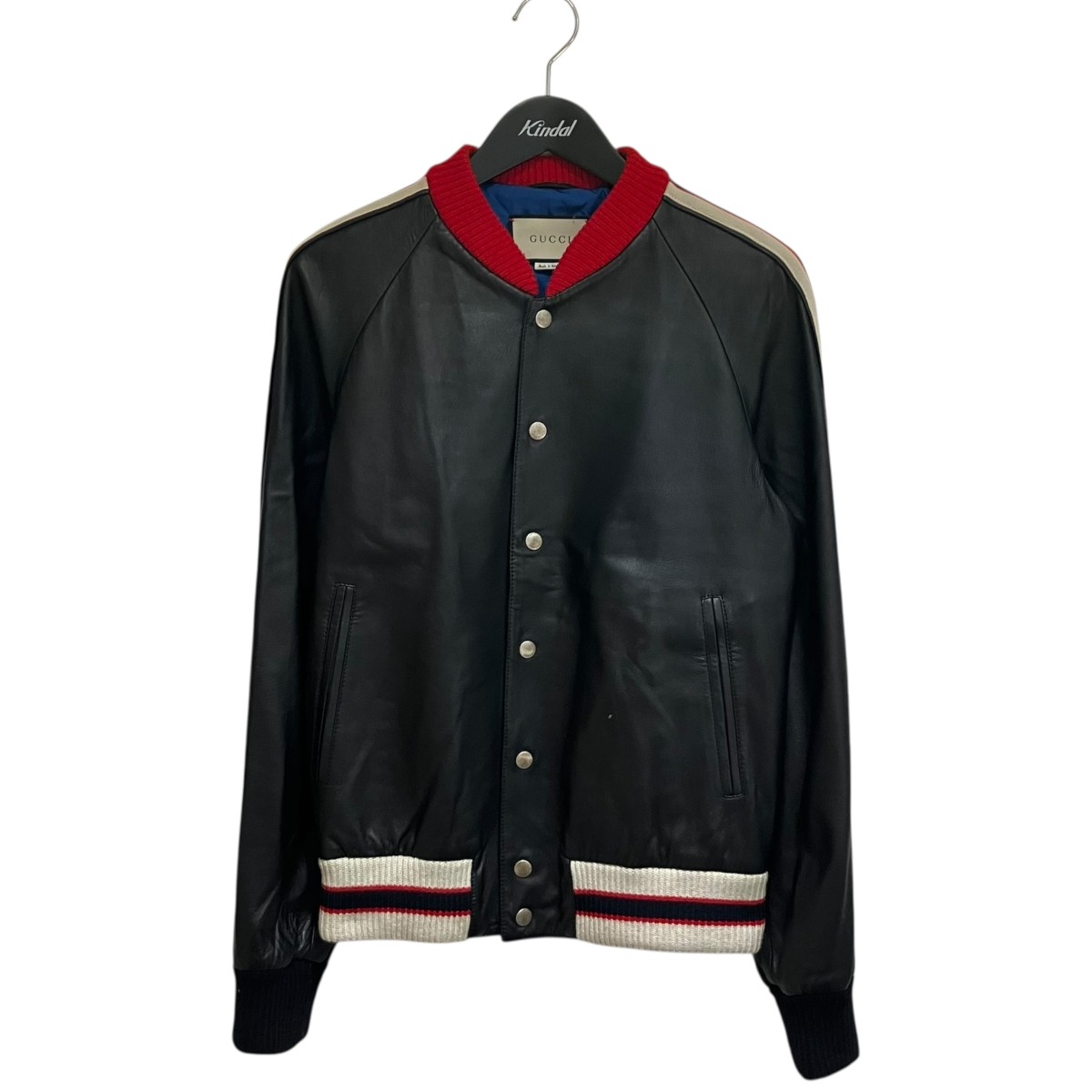 美品✨GUCCI シェリーライン アーチロゴ ボンバージャケット 黒 50 楽天市場】GUCCI グッチ シェリーライン ボンバージャケット レザー