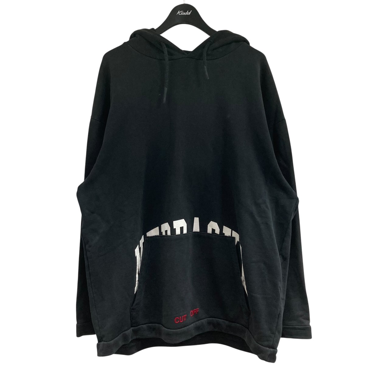 【中古】<br>OFFWHITE<br>プルオーバーパーカー ブラック サイズ：S<br>【価格見直し】