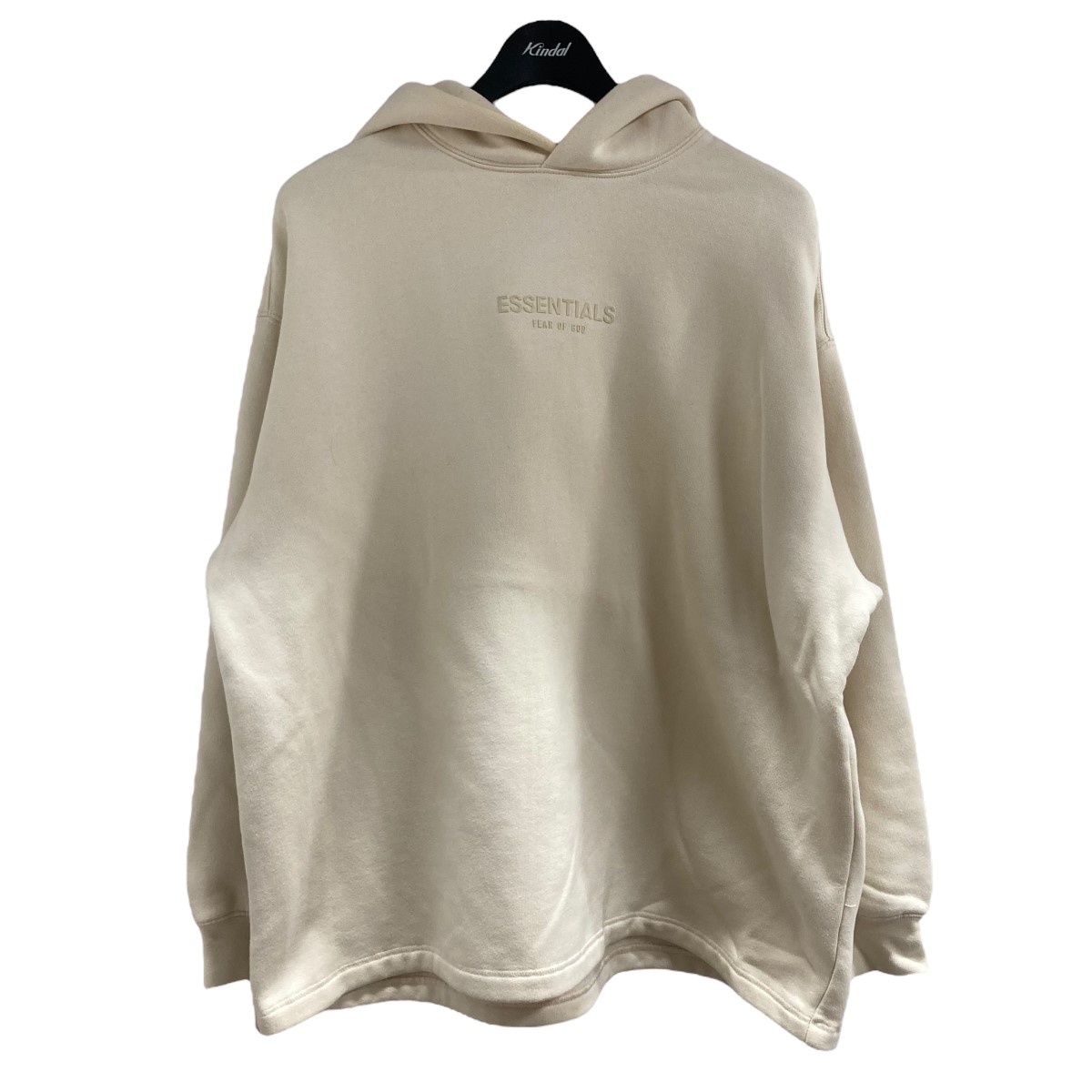 【中古】 FOG ESSENTIALS フロントロゴプルオーバーパーカー アイボリー サイズ：XS 【価格見直し】