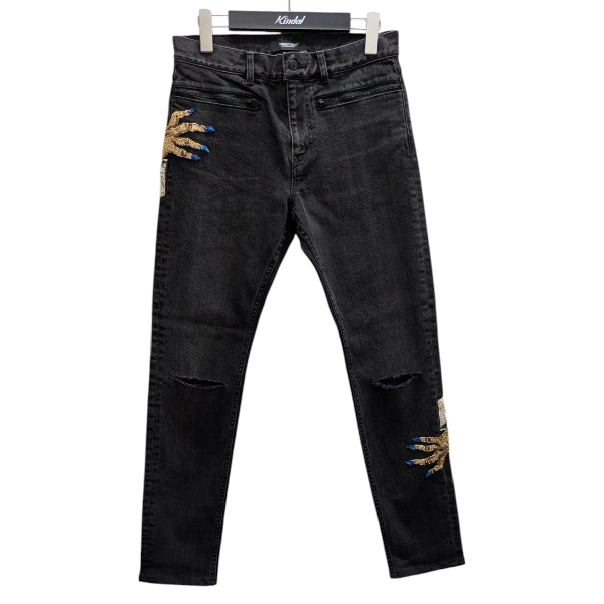 楽天市場】【中古】UNDERCOVER 2023AW ドリップビーズ刺繍デニムパンツ