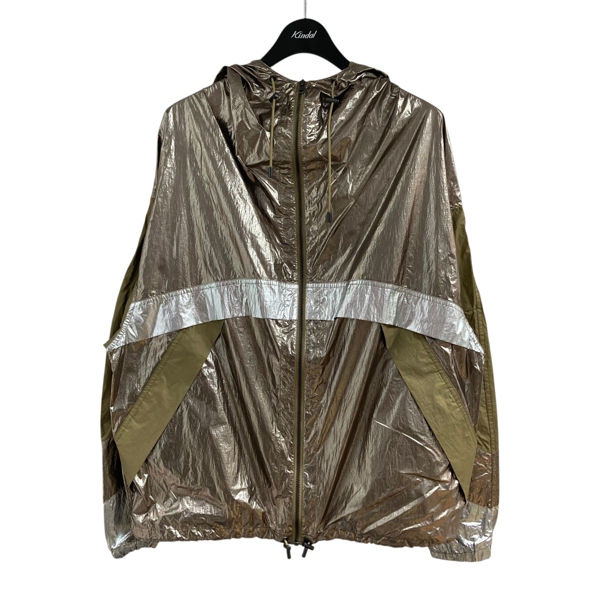 【中古】\u003cBR\u003eISABEL MARANT ETOILE\u003cBR\u003eメタリックナイロンパーカー カーキ 大きさ：0\u003cBR\u003e【必要経費思いかえす】