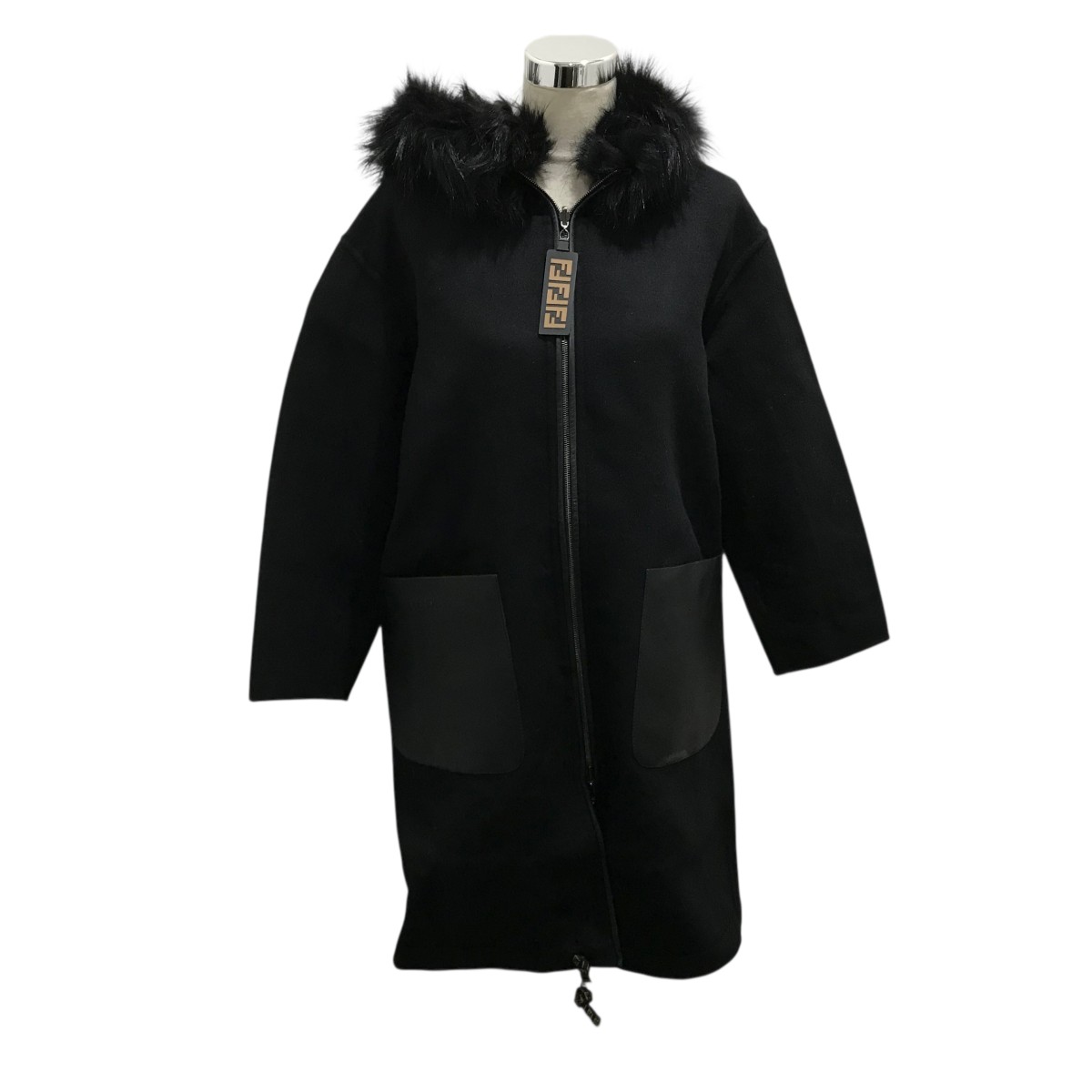 楽天市場】フェンディジーンズ ズッカ FFロゴ ボア リバーシブルコート