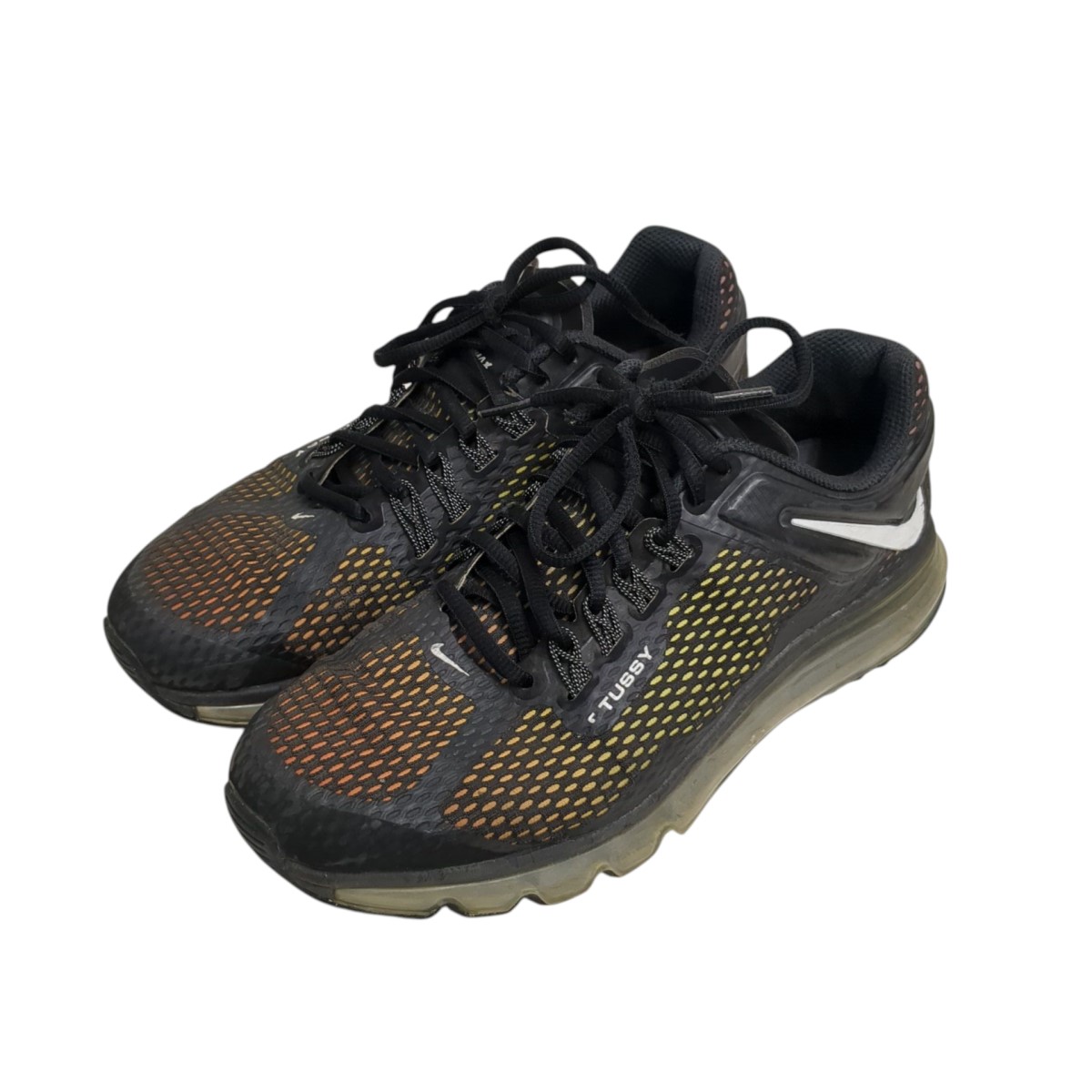 【中古】 NIKE×stussy　 Air Max 2013 スニーカー DO2461-001 ブラック サイズ：27.5 【041125】（ナイキ×ステューシー）