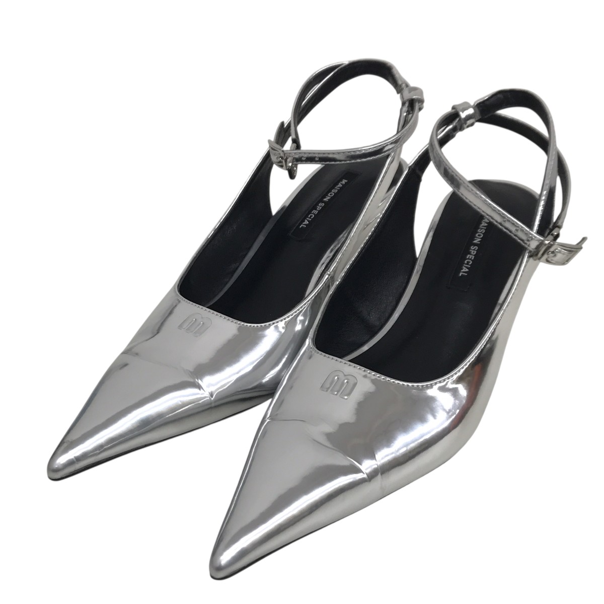 【中古】 MAISON SPECIAL 2way Pointed Wedge Pumps パンプス 21241565502 シルバー サイズ：36 【価格見直し】 7,107円