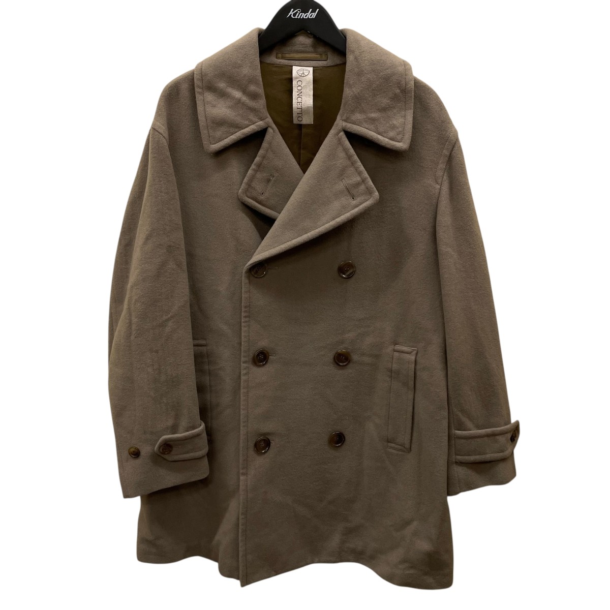 【中古】 CONCETTO　 Pコート M07-104-43 ベージュ サイズ：M 【140226】（コンチェット）