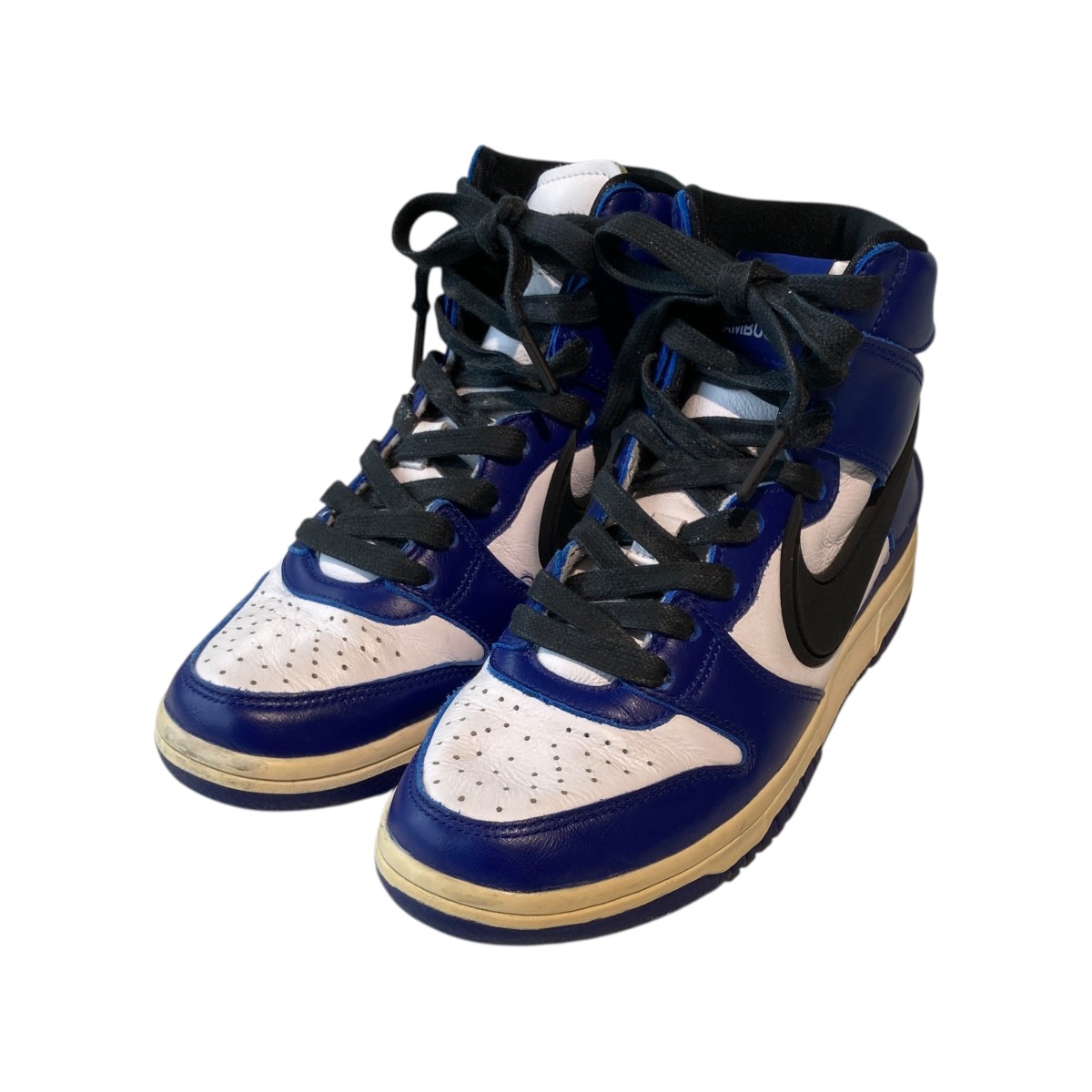 【中古】 NIKE AMBUSH DUNK HIGH DEEP ROYAL ハイカットスニーカー CU7544-400 ネイビー×ホワイト サイズ：23.5 【価格見直し】
